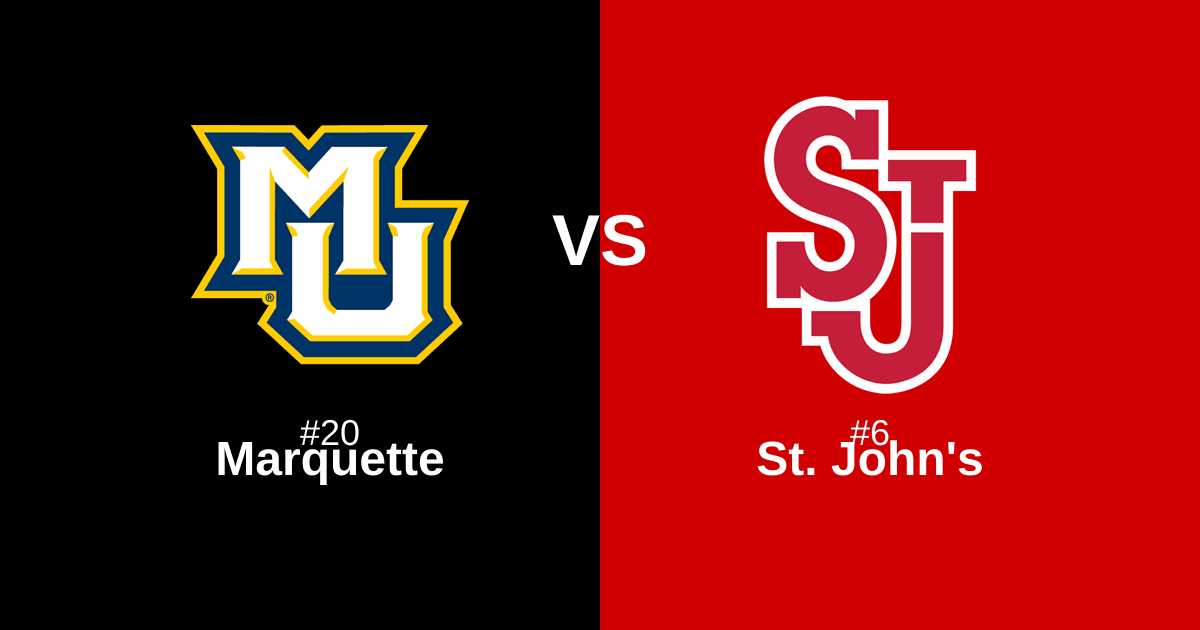 #20 Marquette vs #6 St. John's Free Pick and Prediction β March 8