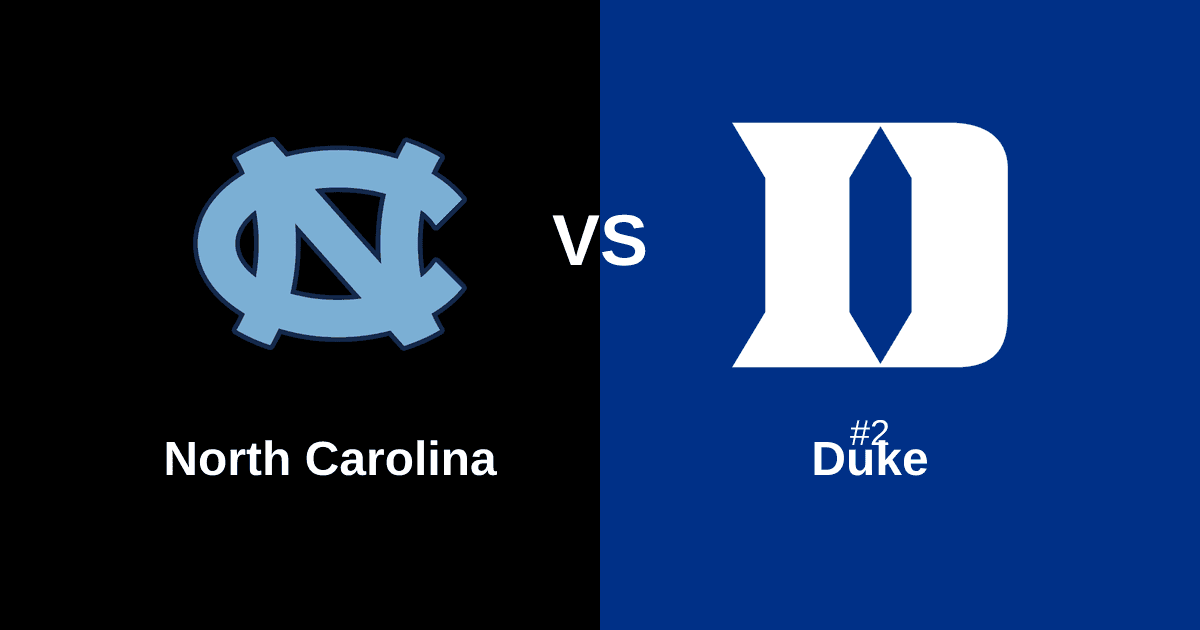 North Carolina vs #2 Duke Free Pick and Prediction β March 8