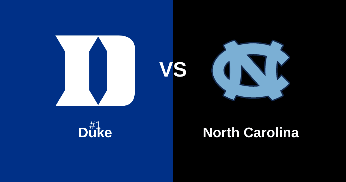#1 Duke vs North Carolina Free Pick and Prediction β March 14