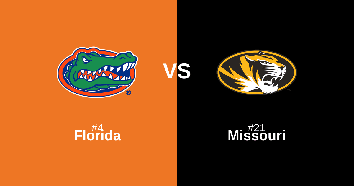 #4 Florida vs #21 Missouri Free Pick and Prediction β March 14