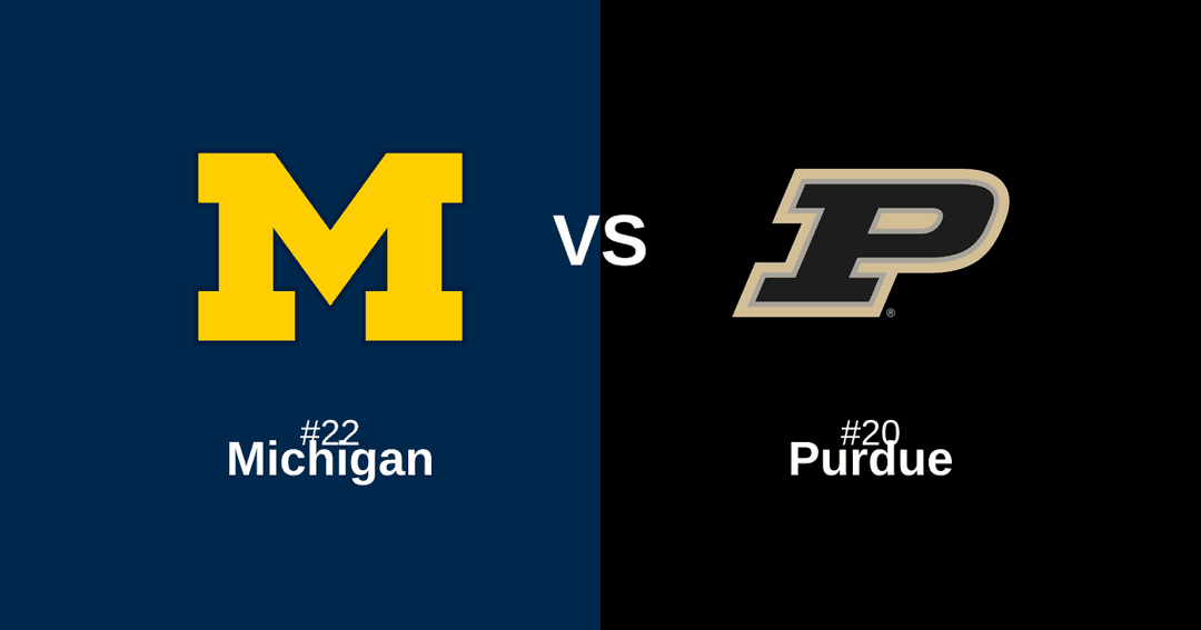 Featured image for #22 Michigan vs #20 Purdue Free Pick and Prediction – March 14
