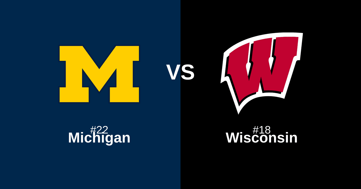 #22 Michigan vs #18 Wisconsin Free Pick and Prediction β March 16