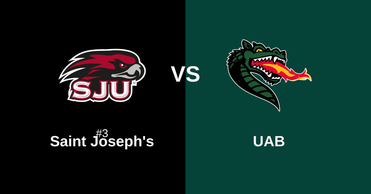 #3 Saint Joseph's vs UAB Free Pick and Prediction β March 19
