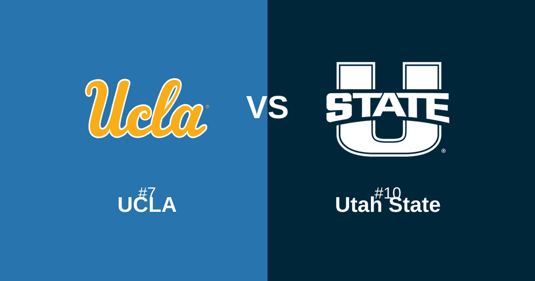 Featured image for #7 UCLA vs #10 Utah State Free Pick and Prediction – March 20