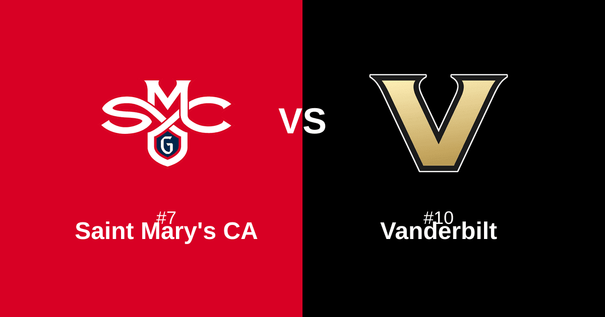 #7 Saint Mary's CA vs #10 Vanderbilt Free Pick and Prediction β March 21