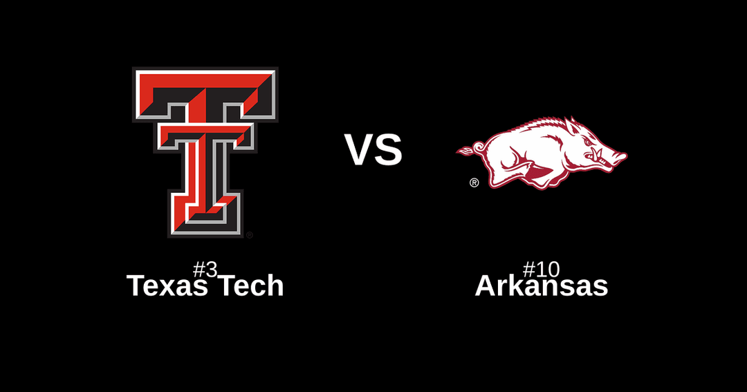Featured image for #3 Texas Tech vs #10 Arkansas Free Pick and Prediction – March 27
