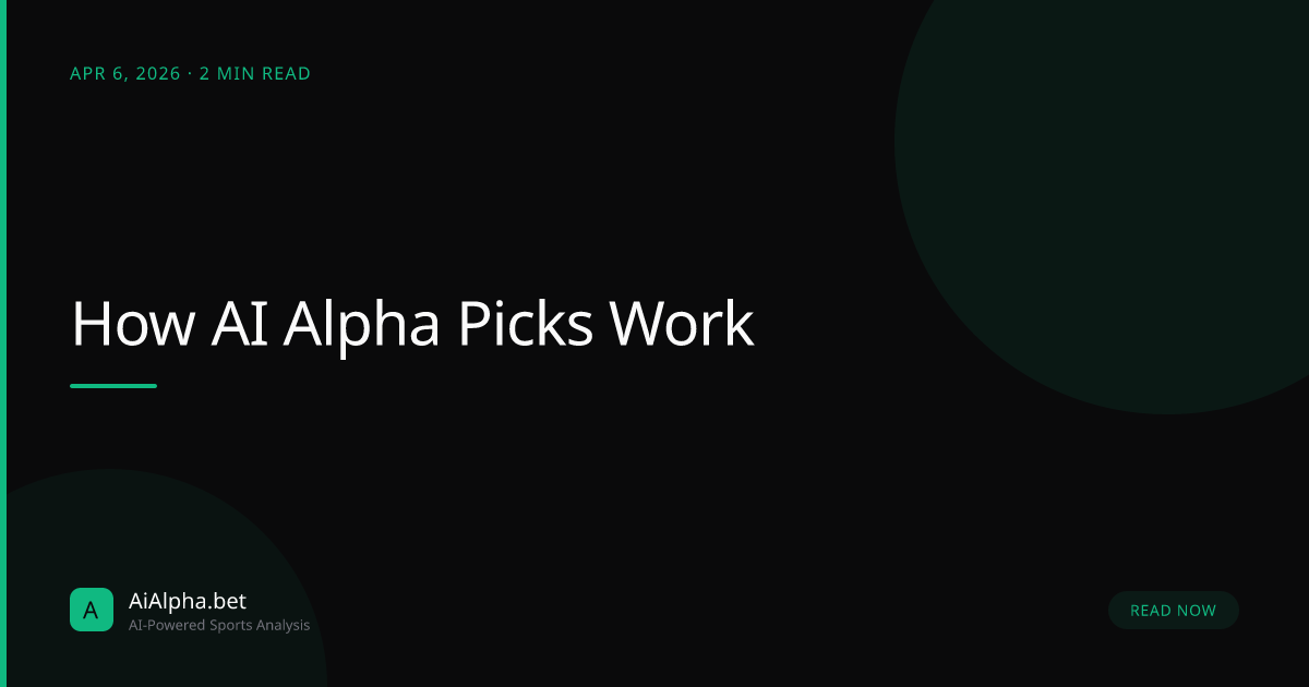 How AI Alpha Picks Work